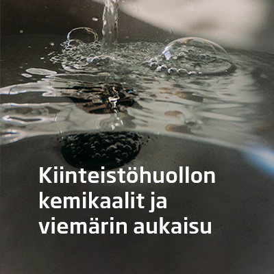 Malkit kiinteistöhuollon kemikaalit ja viemärin aukaisu