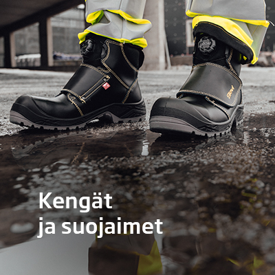 Malkit kengät; turvajalkineet, työjalkineet, pohjalliset, kenkien hoitotuotteet