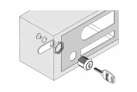 Kalustelukko max. 10 mm materiaalille - Ovitarvikkeet, lukot, ovikellot - 76150 - 1
