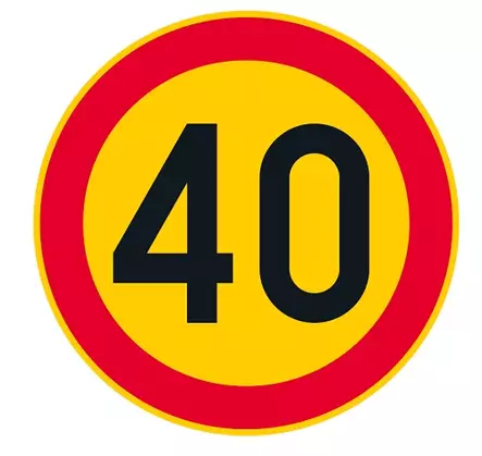 Liikennemerkki Nopeusrajoitus C32 - Kielto- ja rajoitusmerkit - 67920 - 1