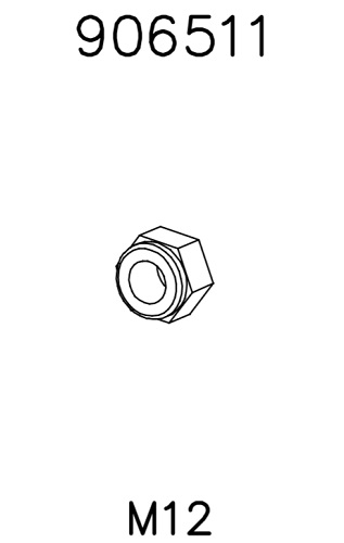 Mutteri M12 906511 Lappset varaosa - Leikkivälineiden varaosat - 61030 - 1