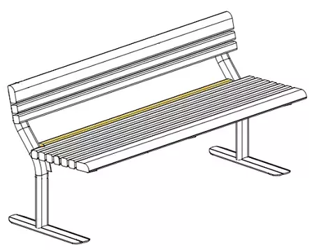 Penkin istuinosan reunarima Park Place 003466-651SP harmaa Lappset - Penkit - 67260 - 1