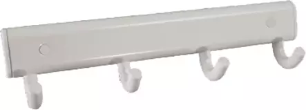 Pyyhenaulakko 4 koukkua alumiini valkoinen - Sauna, Pukuhuone, Pesutupa - 660 - 1