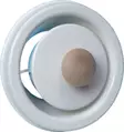 Ilmastointiventtiili sauna 100 mm valkoinen teräs puunupilla - Sauna, Pukuhuone, Pesutupa - 1200 - 1