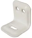 Kalustekulma 30 x 30 x 26 mm valkoinen 4 kpl - Kiintokalusteiden tarvikkeet - 680 - 1