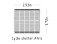 Pyöräkatos Atria 8089163-1 galvanoitu Hags - Pyöräkatokset - 76020 - 3