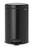 Roska-astia polkimella Brabantia NewIcon 12 L matta musta, sisäastia muovi - Roskakorit, poljinastiat - 56880 - 1