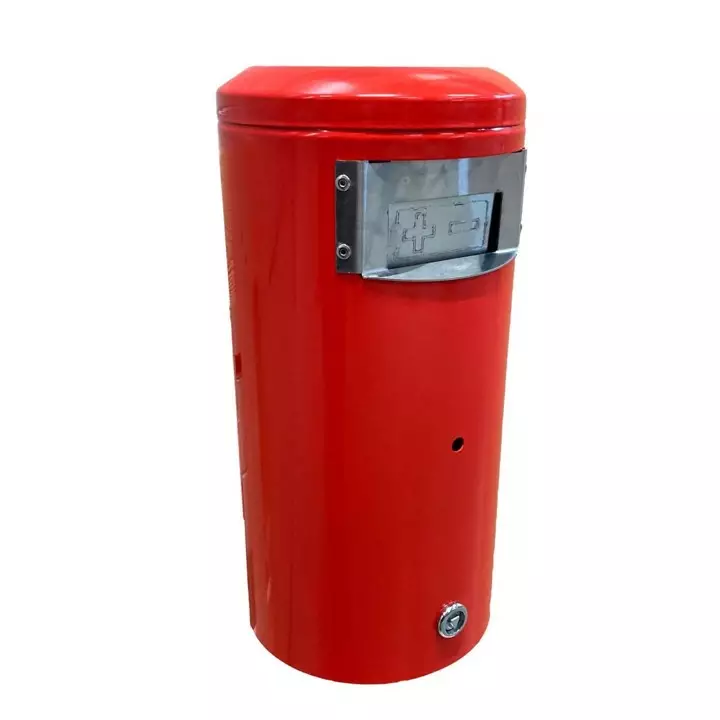 Paristonkeräysastia punainen RAL 3020 - Roska-astiat - 74650 - 1