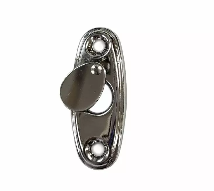 Ikkunan soikea peitekilpi läpällä kromattu - Ikkunatarvikkeet, vetimet, saranat - 74720 - 1