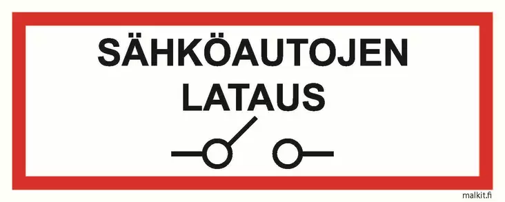 Sähköautojen lataus päävirtakytkin - Sähköalan kilvet - 74850 - 1