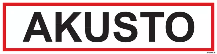 Akusto opaste - Paloalan kilvet - 71190 - 1