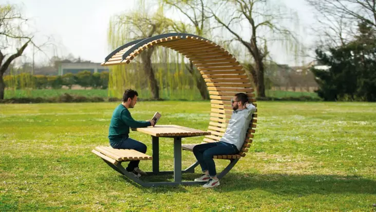 Aurinkosuoja ja pöytäryhmä Cison Contea C - Ulkokalusteet - 73260 - 1