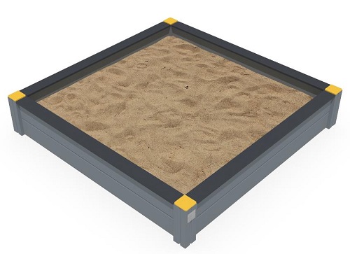 Hiekkalaatikko 1,7 x 1,7 m Q12677 Lappset Finno - Hiekkalaatikot - 67320 - 1