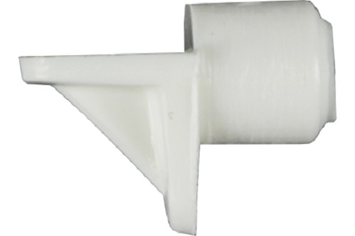 Hyllynkannatin valkoinen muovi 12 kpl - Hyllyn kannattimet, Saranat, Vetimet - 64700 - 1