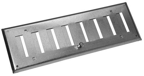 Ilmastointiventtiili säleikkö HSO säädettävä 400 x 100 mm sinkitty - Ilmanvaihtotarvikkeet - 62420 - 1