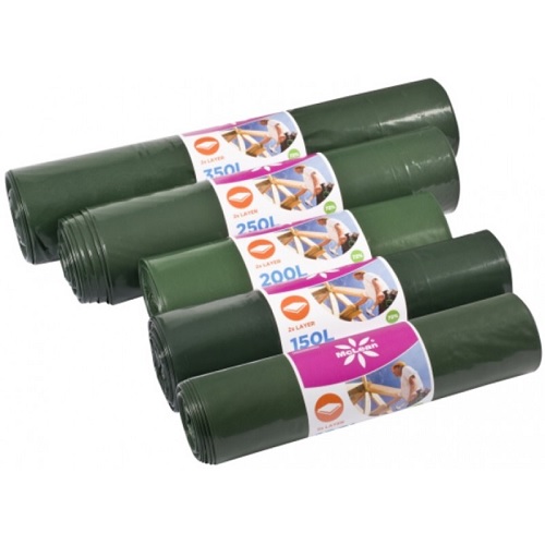 Jätesäkki 100 L vihreä rakennusjätteelle 720 x 1120 x 0,060 mm McLean - Jätesäkit, Roskapussit - 56000 - 1