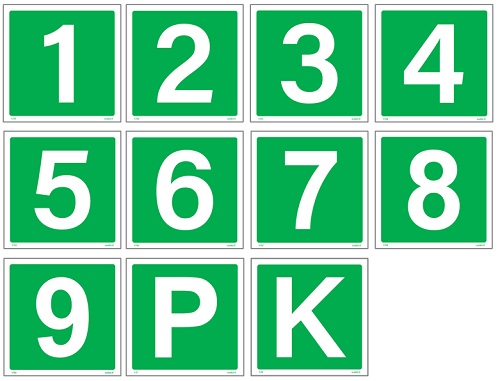 Kerrosnumero jälkivalaiseva - Irtonumerot, irtokirjaimet, dymot - 66690 - 1