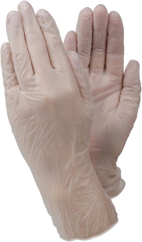 Kertakäyttökäsine Tegera 819A vinyyli puuteriton 100 kpl / pkt - Siivous-, Kemikaali- ja Kertakäyttökäsin - 68870 - 1