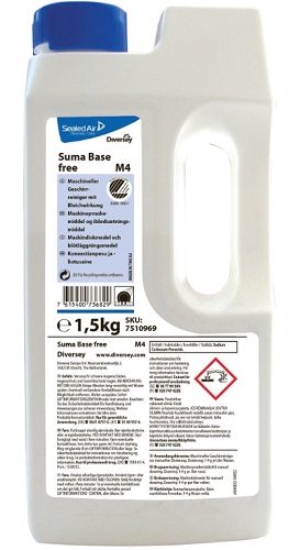Konetiskiaine Suma Base free M4 1,5 kg jauhe - Astianpesuaineet, Pyykinpesuaineet - 12550 - 1