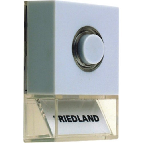 Ovikellopainike Friedland Pushlite valkoinen - Ovitarvikkeet, lukot, ovikellot - 69240 - 1