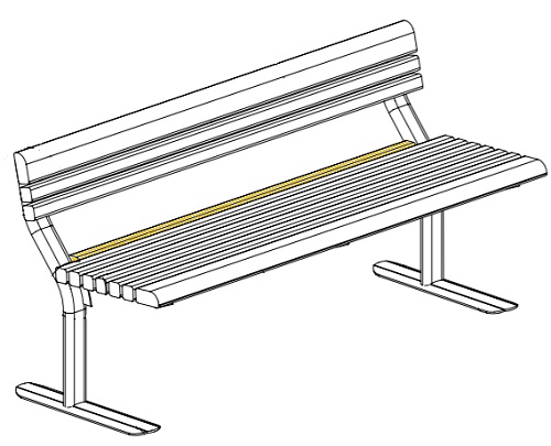 Penkin istuinosan reunarima Park Place 003466-651SP harmaa Lappset - Penkit - 67260 - 1