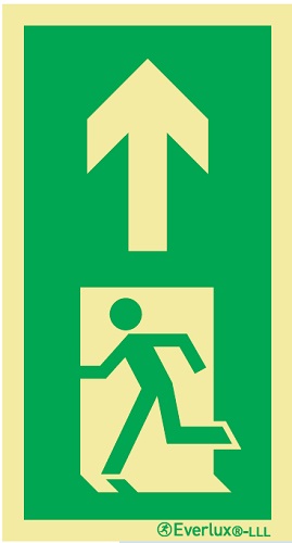 Poistumisopaste lattiaan T 21 44 luistamaton jälkivalaiseva tarra 107 x 57 mm - Jälkivalaisevat kyltit - 62710 - 1
