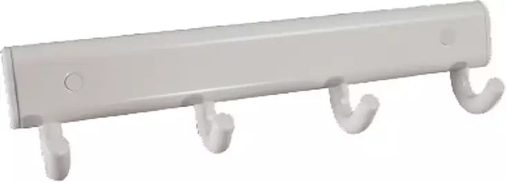 Pyyhenaulakko 4 koukkua alumiini valkoinen - Sauna, Pukuhuone, Pesutupa - 660 - 1