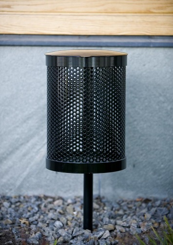 Roskakori Ruben 35 L syväperustettava musta Lappset - Roska-astiat - 72330 - 1