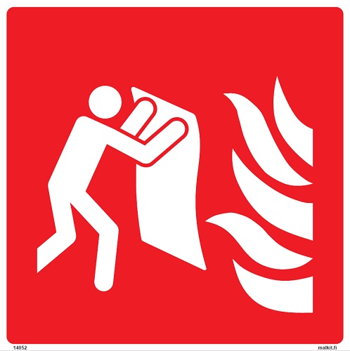 Sammutuspeite symboli muovi 200 x 200 mm - Paloalan kilvet - 66410 - 1