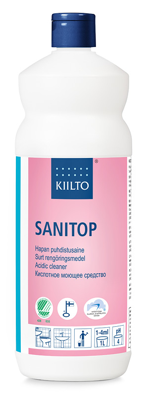 Saniteettitilojen puhdistusaine Kiilto Sanitop - Saniteetti, Kosteantilan puhdistusaineet - 56830 - 1