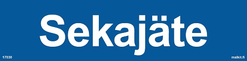 Sekajäte opaste - Jätelajittelukilvet - 67140 - 1