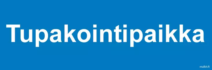 Tupakointipaikka kerrosalumiini 300 x 100 mm - Kiinteistökilvet - 70020 - 1