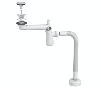 Vesilukko 1-os. Prevex Prelock POP UP 63 mm. valkoinen - Vesilukot ja tarvikkeet - 73470 - 1