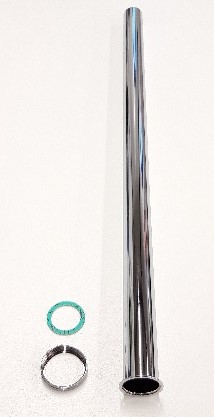 Vesilukon lattiaputki 660x1 1/4''kr. suora - Vesilukot ja tarvikkeet - 1150 - 1