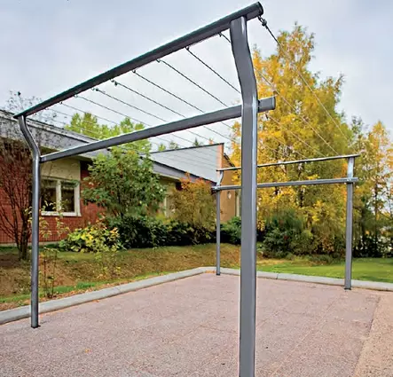 Kuivaustelineen pääty Park 060122-78 harmaa Lappset - Tomutustelineet, Kuivaustelineet - 55471 - 1