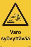 Varo syövyttävää tarra 200 x 300 mm - Varoituskilvet - 67111 - 1