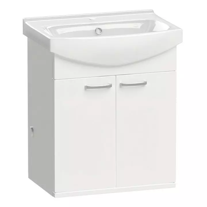 Allaskaappi SC 550 Polaria valkoinen teräs - Peilikaapit, allaskaapit ja tarvikkeet - 67351 - 1