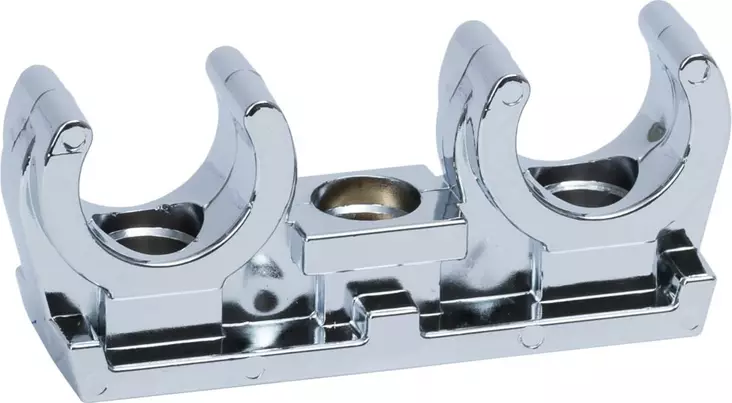Putkenpidin 2 x 12 mm 2 kpl /pss kromi - Putkenkannakkeet, Putkiyhteet - 76001 - 1