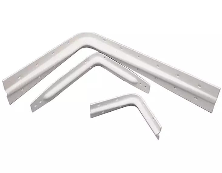 Hyllynkannatin tukeva teräs valkoinen - Kiintokalusteiden tarvikkeet - 64701 - 1