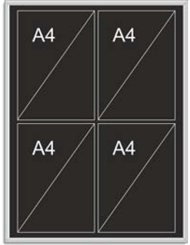 Ilmoitustaulu A4 standardin mukainen - Ilmoitustaulut sisäkäyttöön - 57201 - 1