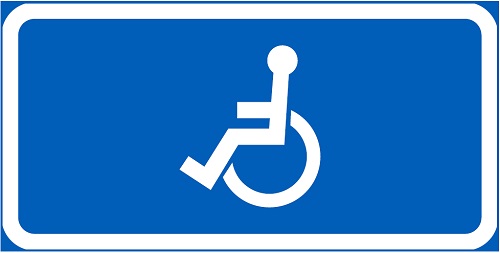 Invalidin ajoneuvo lisäkilpi si-va H12.7b liikennemerkkialumiini R1 400 x 200 mm - Liikennemerkin lisäkilvet - 68091 - 1