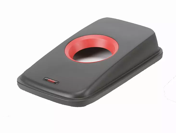 Jäteastian kansi Geo lajittelu pyöreä suuaukko punainen 29 x 49 x 9 cm - Roskakorit, poljinastiat - 5421 - 1