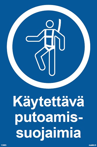 Käytettävä putoamissuojaimia muovi 200 x 300 mm - Ohjekilvet - 66441 - 1