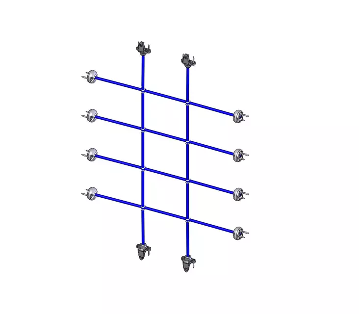 Kehysverkko 1105 x 1510 mm sininen 701623SP Lappset - Leikkivälineiden varaosat - 75831 - 1