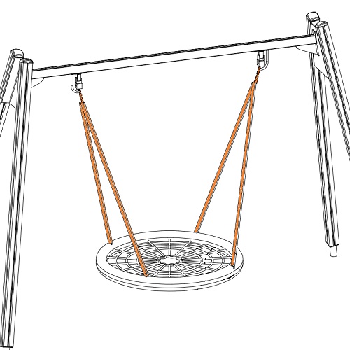 Ketjupaketti linnunpesäkeinuun 905516SP Lappset - Leikkivälineiden varaosat - 62021 - 1