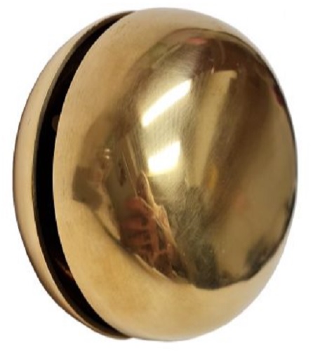 Kierrettävä ovikello, kello-osa, käsittelemätön messinki, 76mm - Ovitarvikkeet, lukot, ovikellot - 70271 - 1