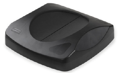 Läppäkansi Rubbermaid Untouchable roska-astiaan musta - Roskakorit, poljinastiat - 61021 - 1