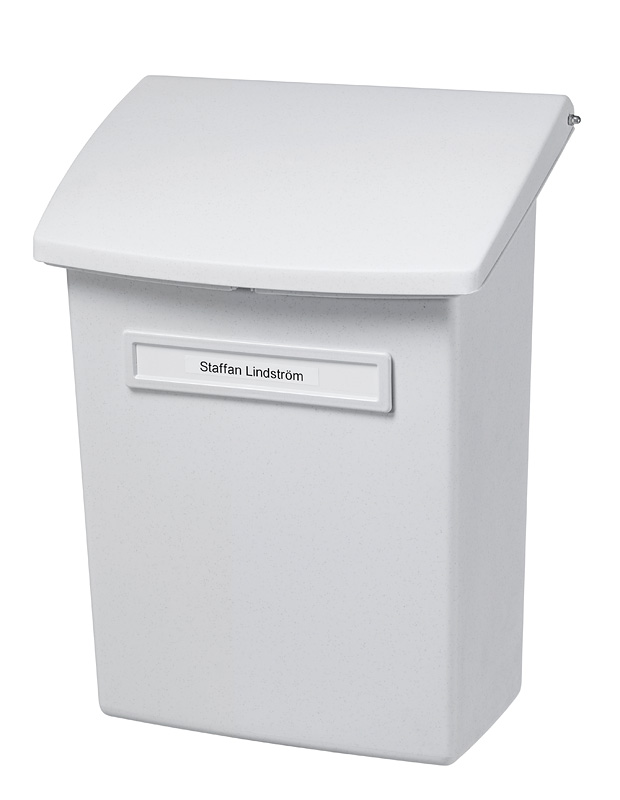 Postilaatikko muovi harmaa lukittava välikannella - Postilaatikot, postiluukut - 3771 - 1