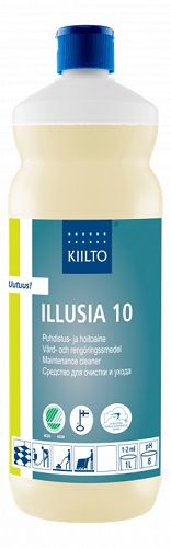Puhdistus- ja hoitoaine Kiilto Illusia 10 1 L - Lattianhoitoaineet, Vahat, Vahanpoisto - 61311 - 1