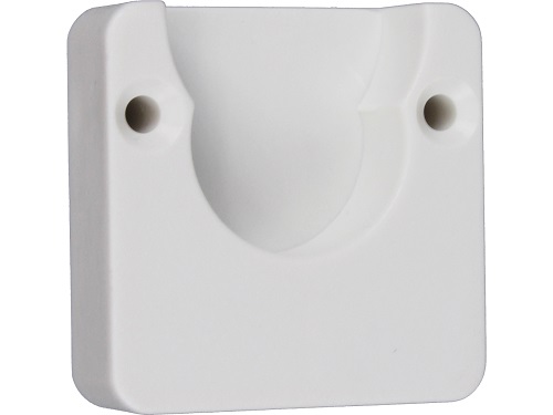 Putkenkannatin muovi valkoinen 2 kpl - Kiintokalusteiden tarvikkeet - 671 - 1